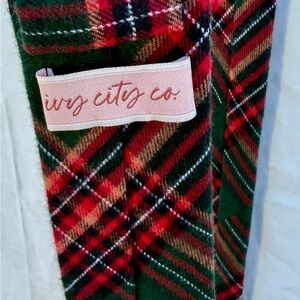 Ivy City Co. Tartan Plaid Tie in Red and Green- Adult size